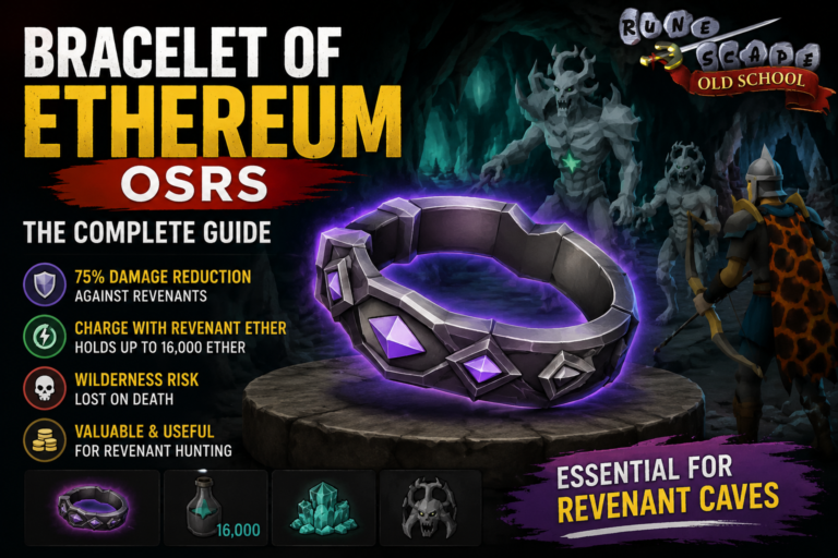 Bracelet of Ethereum OSRS: Complete Guide to Charging, Uses, Benefits, and Revenant Caves